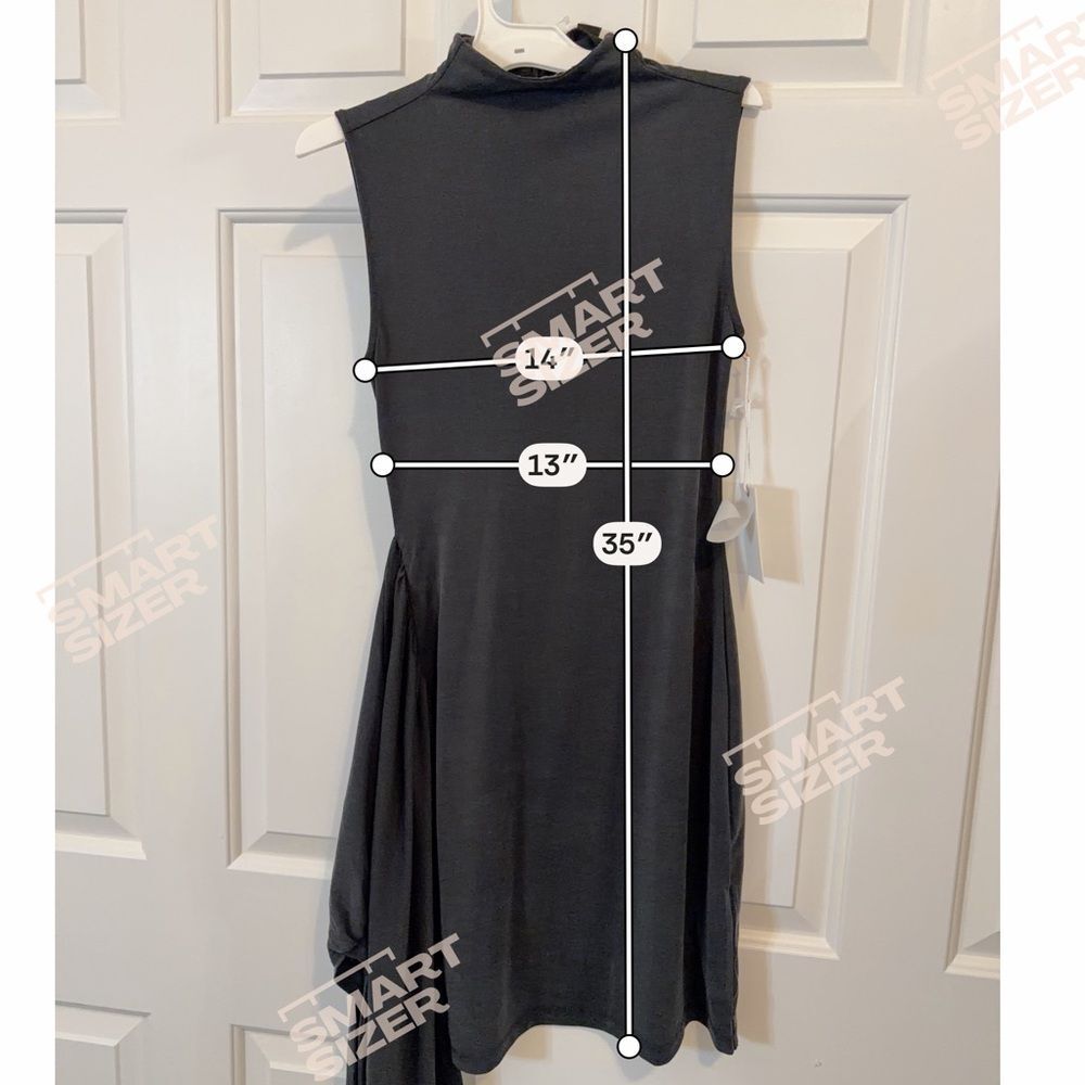NWT - Good American - Jersey Mock Neck Wrap Tie-Waist Dress - Women's XS - Picture 4 of 9